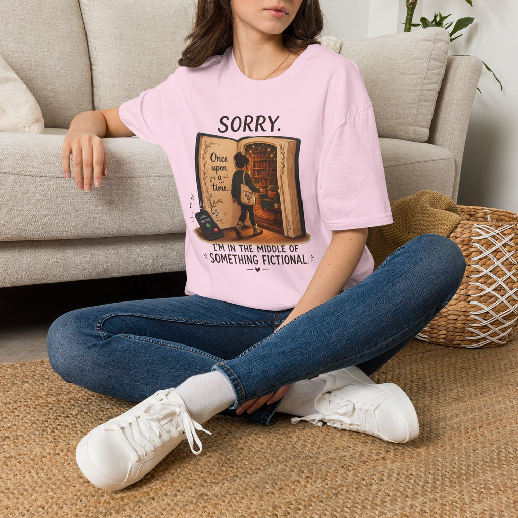 "Sorry. I'm In the Middle of Something Fictional." Book Portal T-Shirt