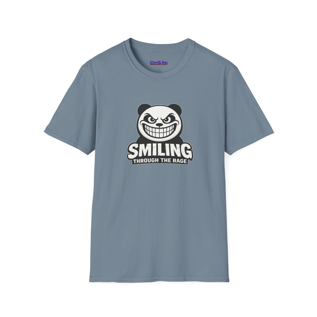 "Smiling Through The Rage" Fierce Grinning Panda T-Shirt