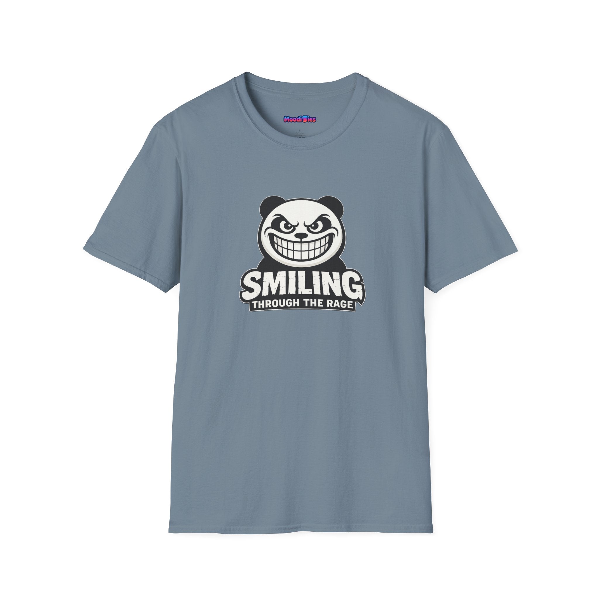 "Smiling Through The Rage" Fierce Grinning Panda T-Shirt