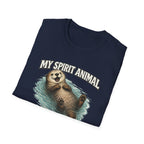 "My Spirit Animal: Otter (Floating Through Life)" T-Shirt