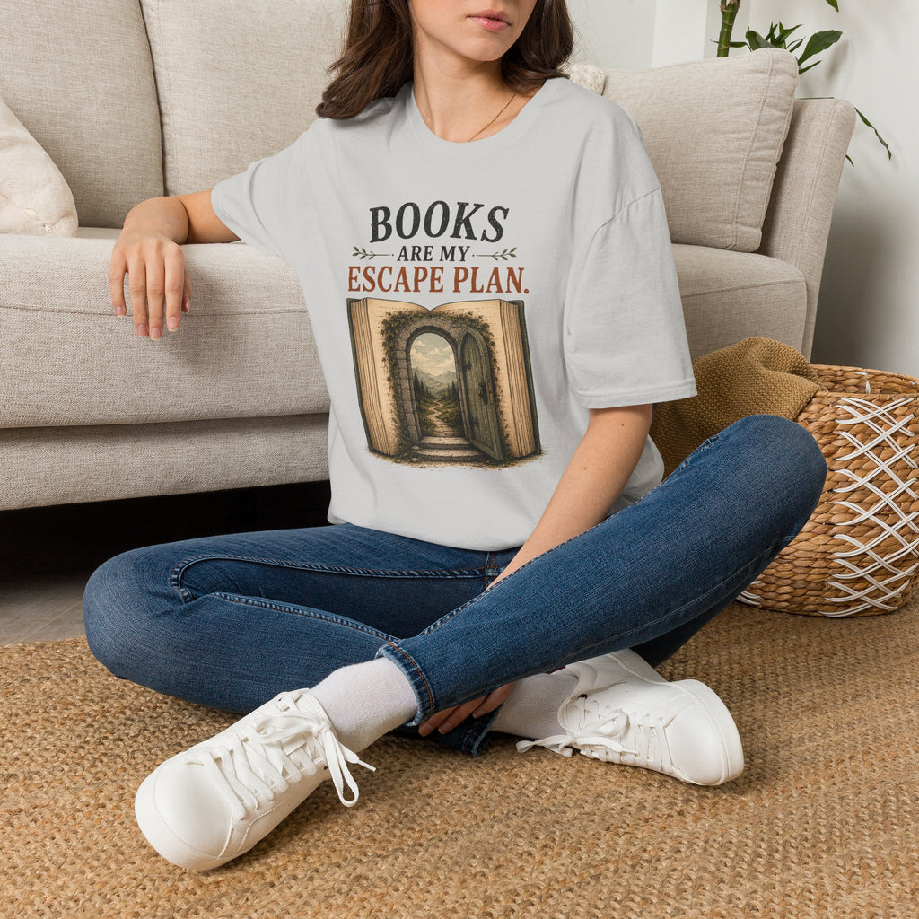 "Books Are My Escape Plan." T-Shirt