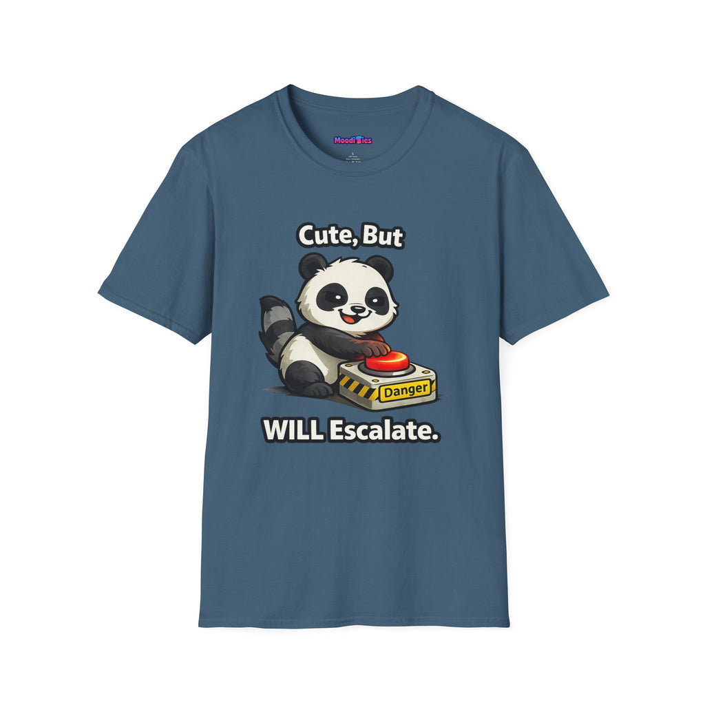 "Cute, But Will Escalate" Danger Panda T-Shirt