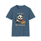 "Cute, But Will Escalate" Danger Panda T-Shirt