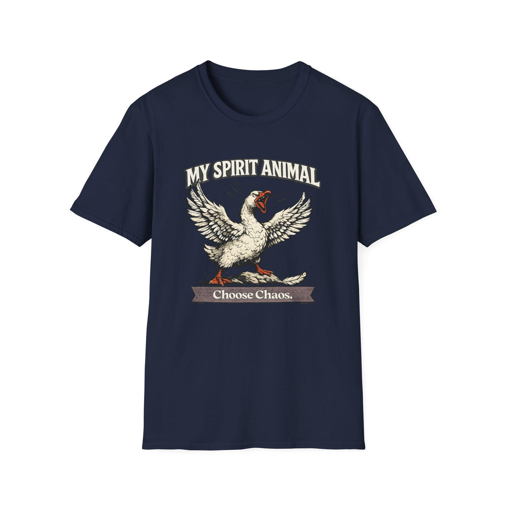 "My Spirit Animal: Goose (Choose Chaos)" T-Shirt
