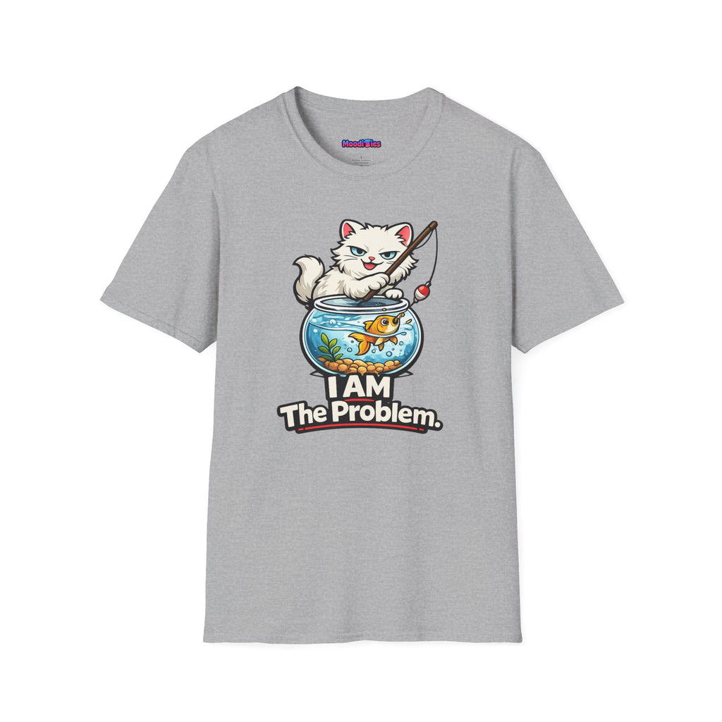 "I AM The Problem" Cat with Goldfish T-Shirt