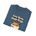 "Tiny Body, Huge Rage." Angry Hamster T-Shirt
