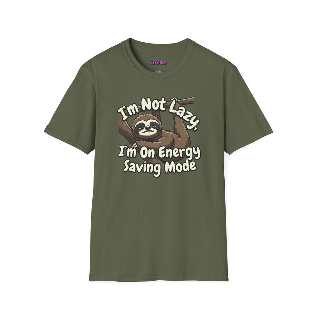 "I'm Not Lazy, I'm On Energy Saving Mode" Sloth T-Shirt