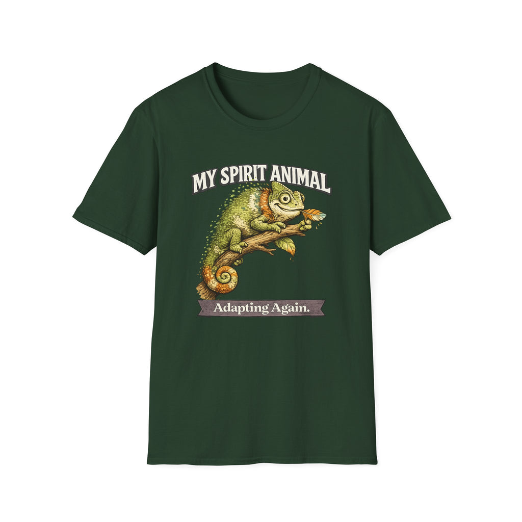 "My Spirit Animal: Chameleon (Adapting Again)" T-Shirt