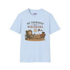"My Therapist Has Whiskers." Therapy Cat T-Shirt