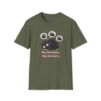 "My Anxiety Has Anxiety" Cute Anxiety Cat T-Shirt