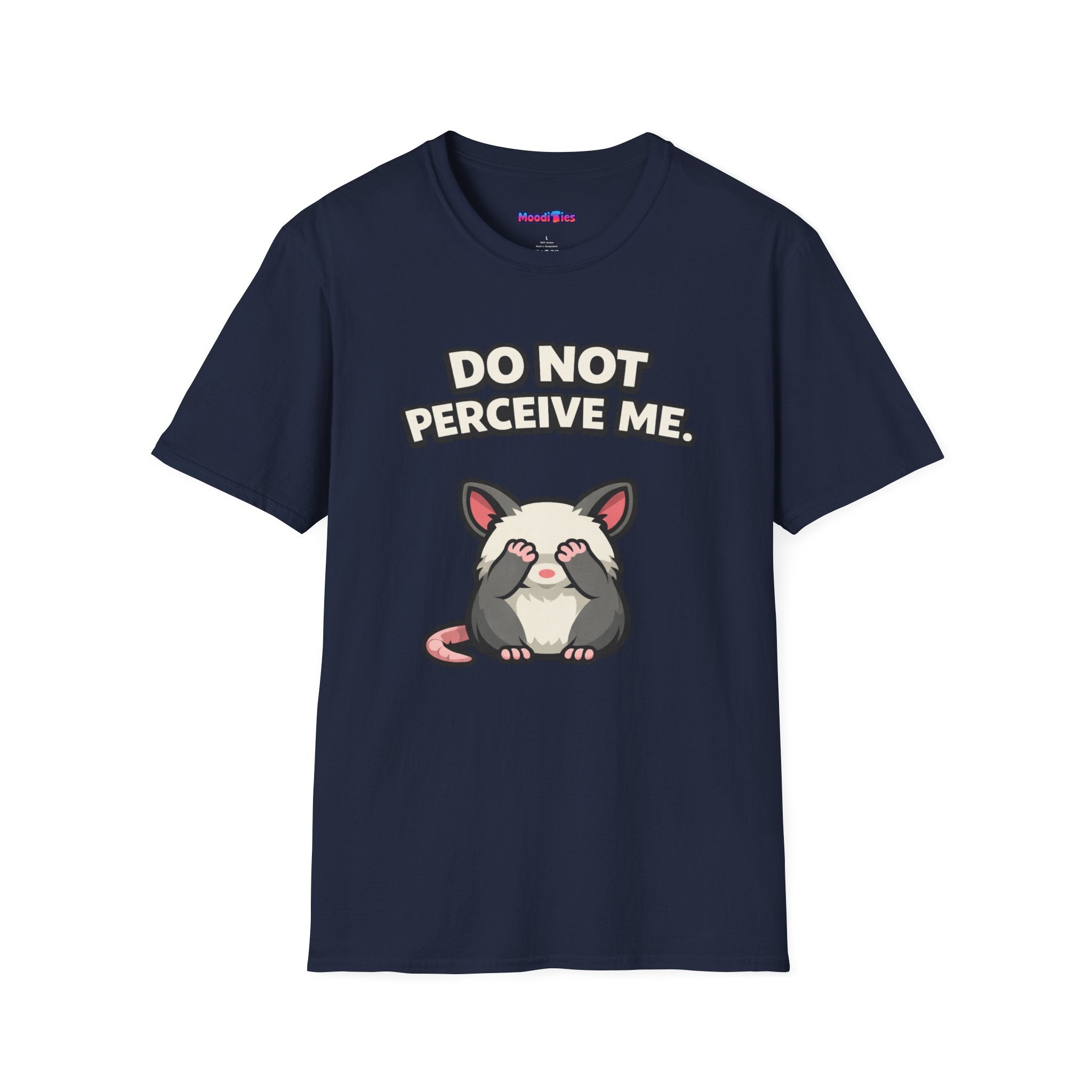 "Do Not Perceive Me" Shy Opossum T-Shirt