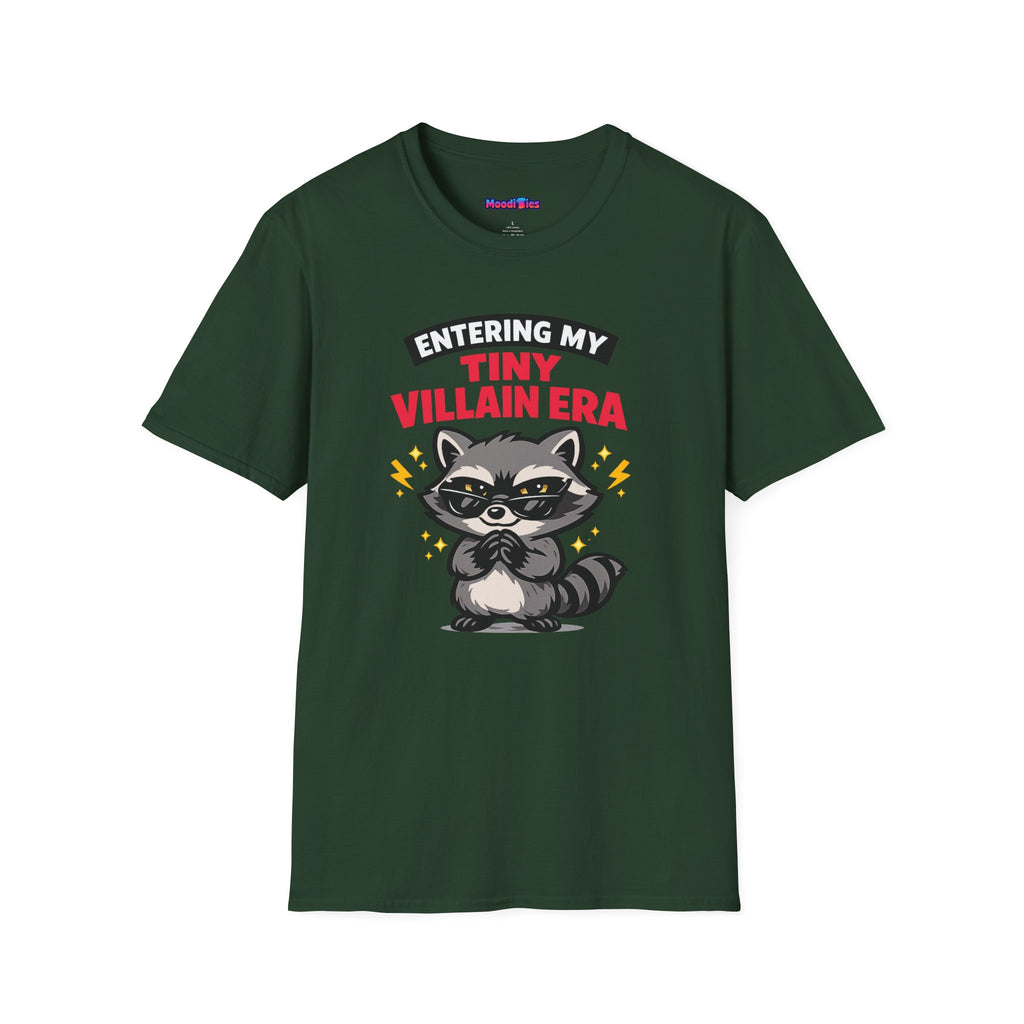 "Entering My Tiny Villain Era" Naughty Raccoon T-Shirt
