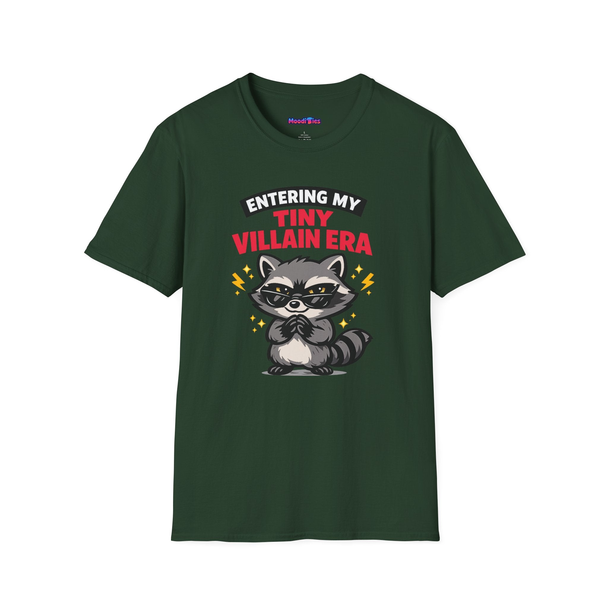 "Entering My Tiny Villain Era" Naughty Raccoon T-Shirt