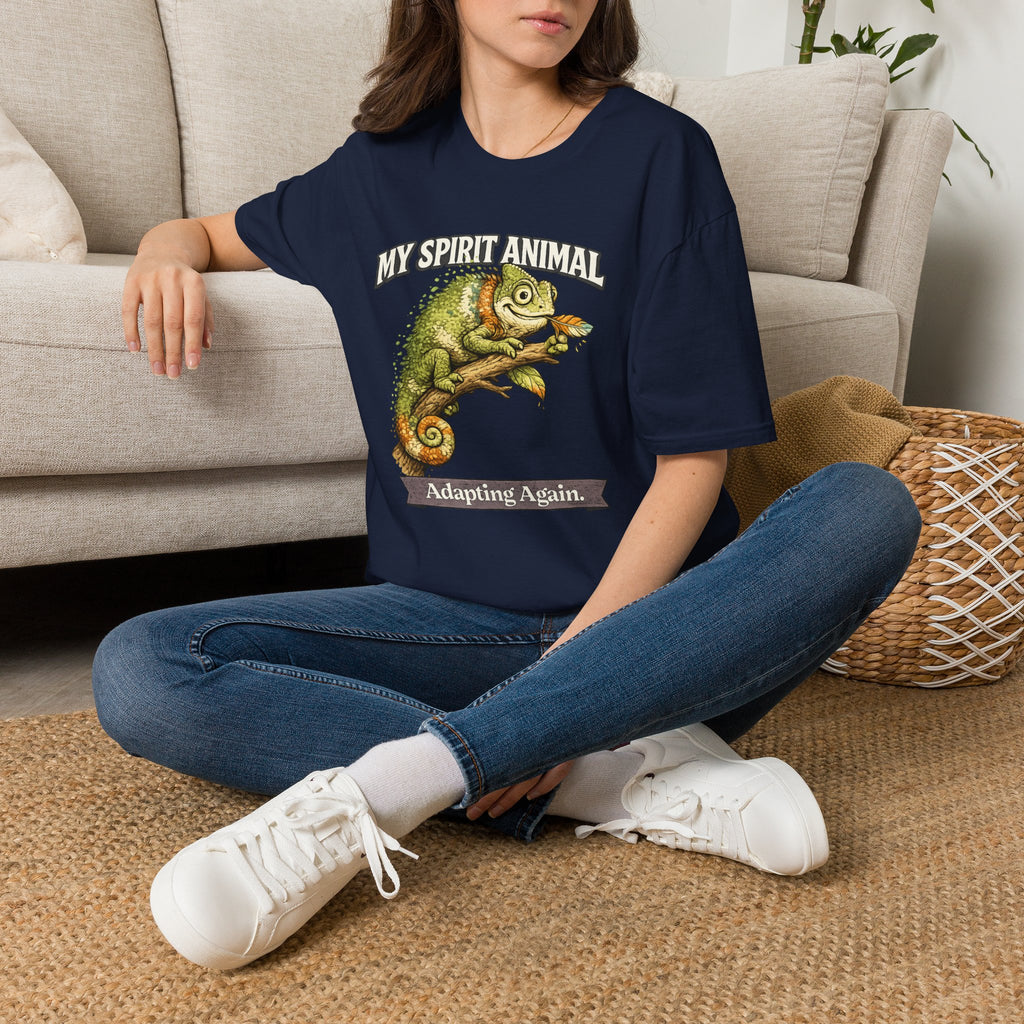 "My Spirit Animal: Chameleon (Adapting Again)" T-Shirt