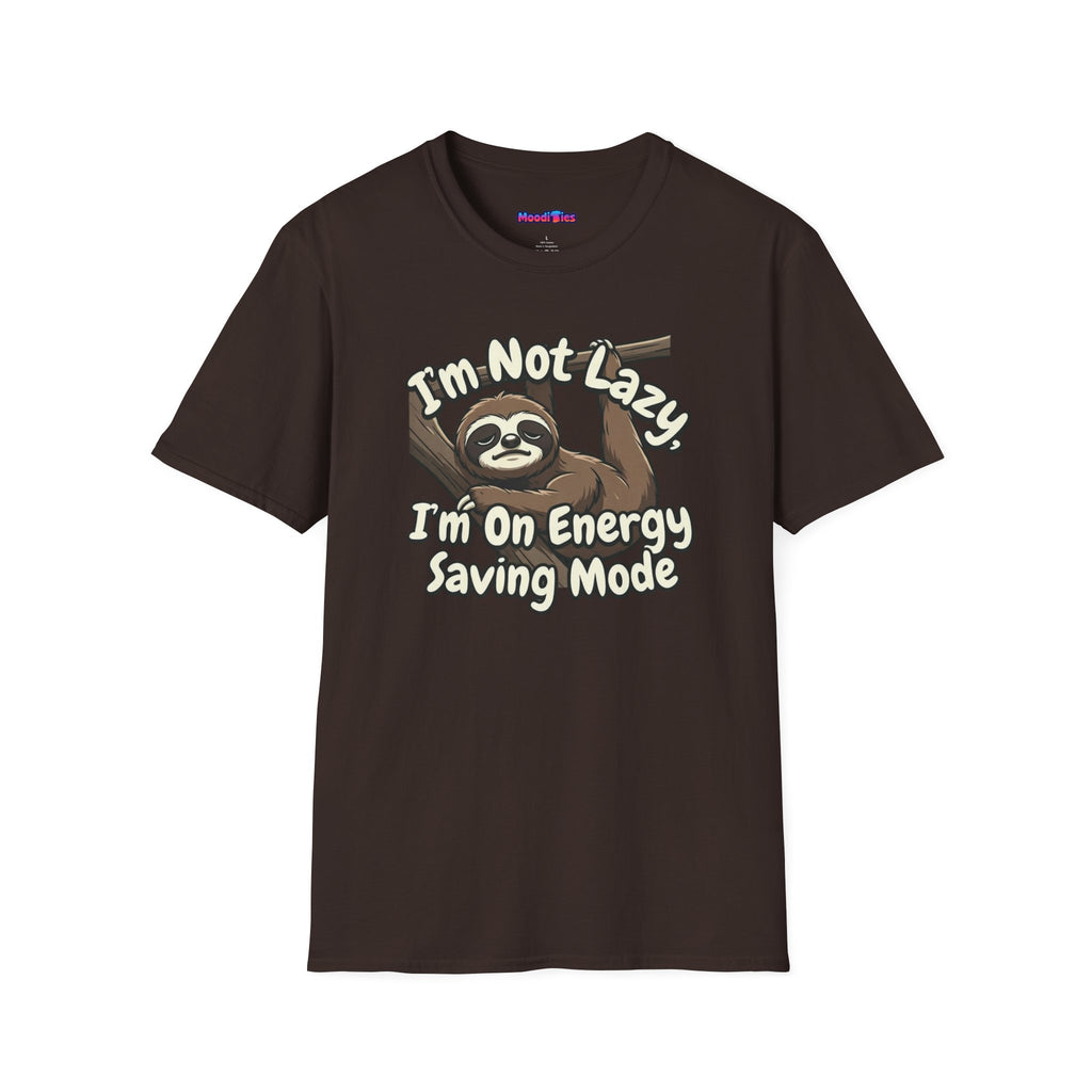 "I'm Not Lazy, I'm On Energy Saving Mode" Sloth T-Shirt
