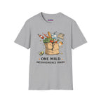 "One Mild Inconvenience Away" Exploding Grocery Bag T-Shirt