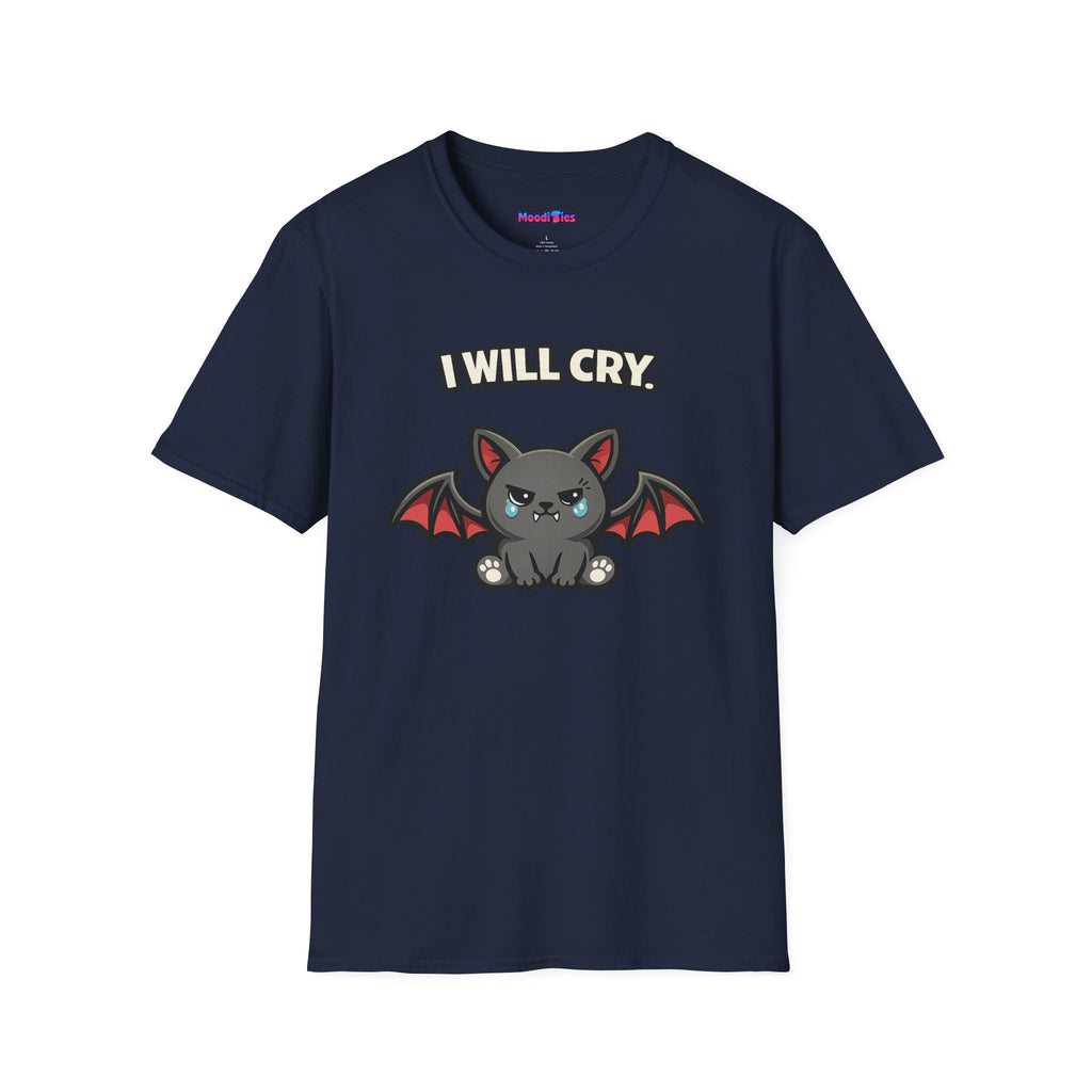 "I Will Cry" Kawaii Baby Bat T-Shirt