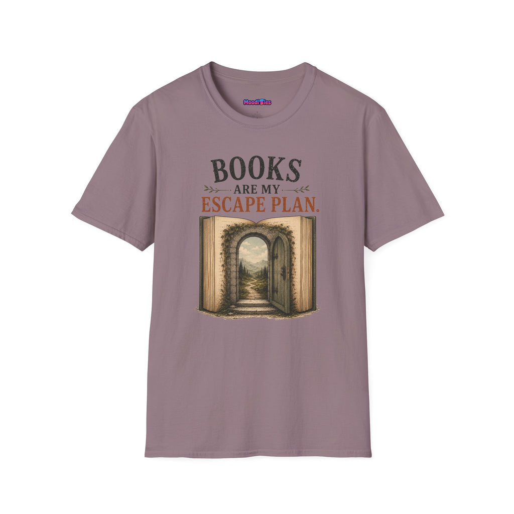 "Books Are My Escape Plan." Book Portal T-Shirt