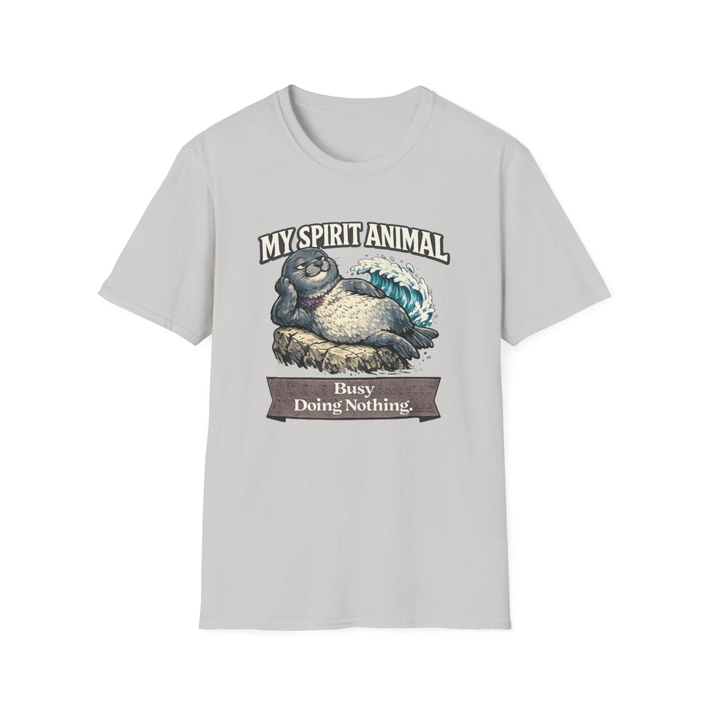 "My Spirit Animal: Seal (Busy Doing Nothing)" T-Shirt