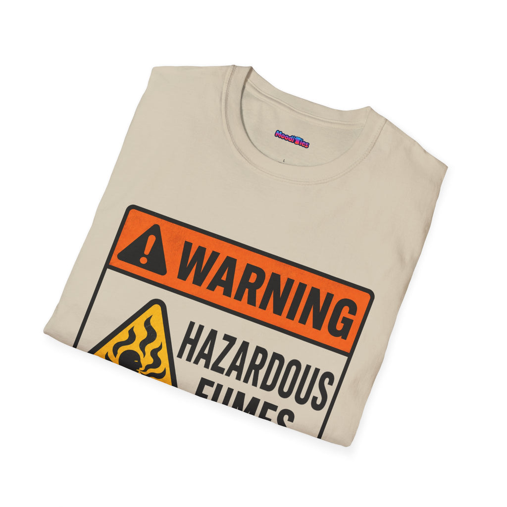 "Warning: Hazardous Fumes" Warning Sign T-Shirt