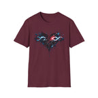 Dripping Infinity Heart Graphic T-Shirt