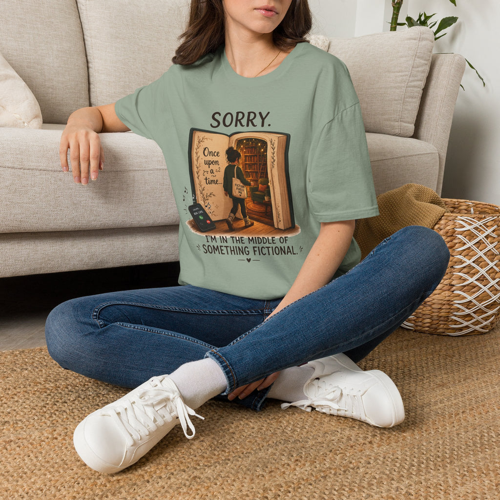 "Sorry. I'm In the Middle of Something Fictional." Book Portal T-Shirt