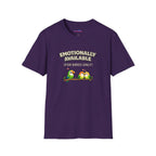 "Emotionally Available (For Birds Only)" Parrot and Love Birds T-Shirt