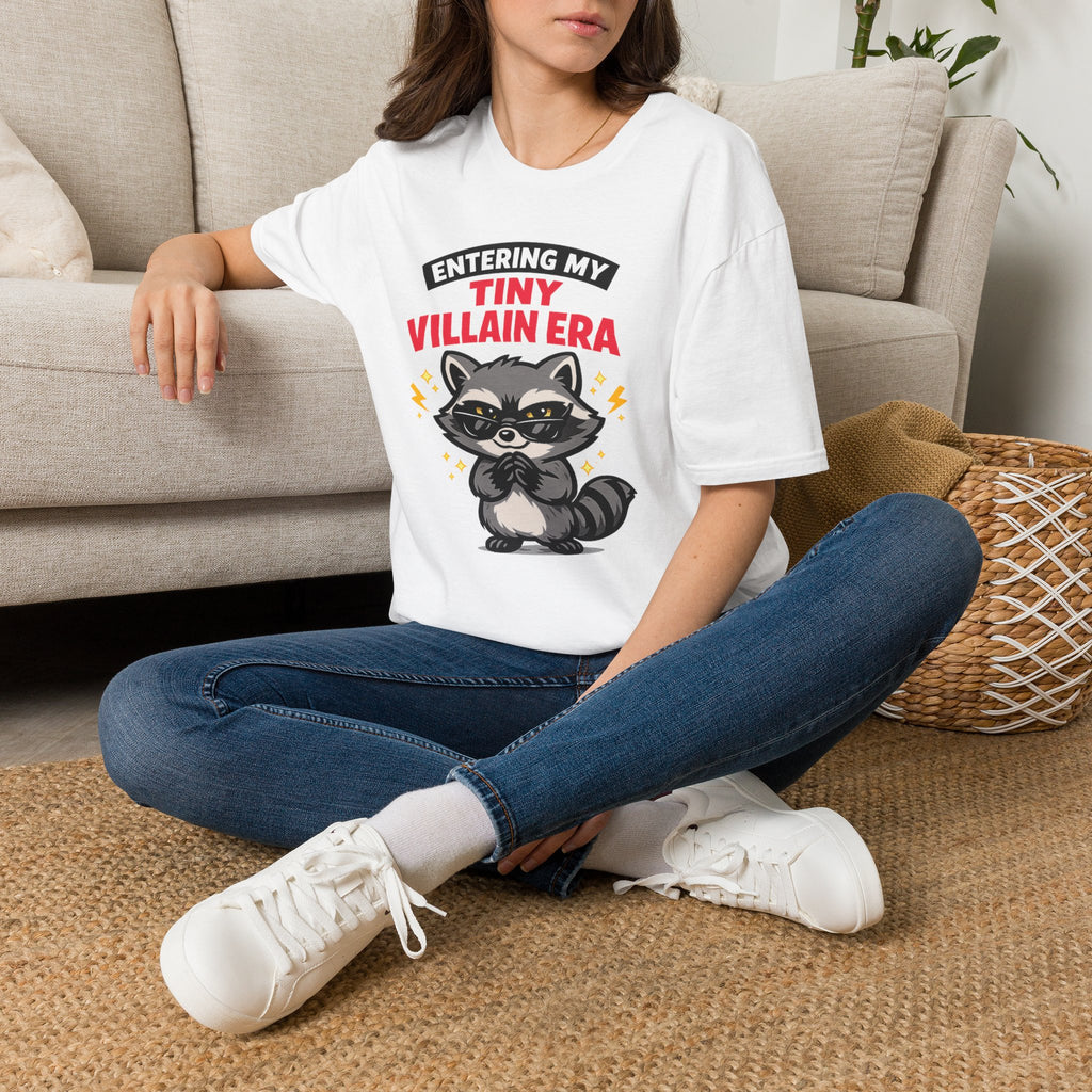 "Entering My Tiny Villain Era" Naughty Raccoon T-Shirt