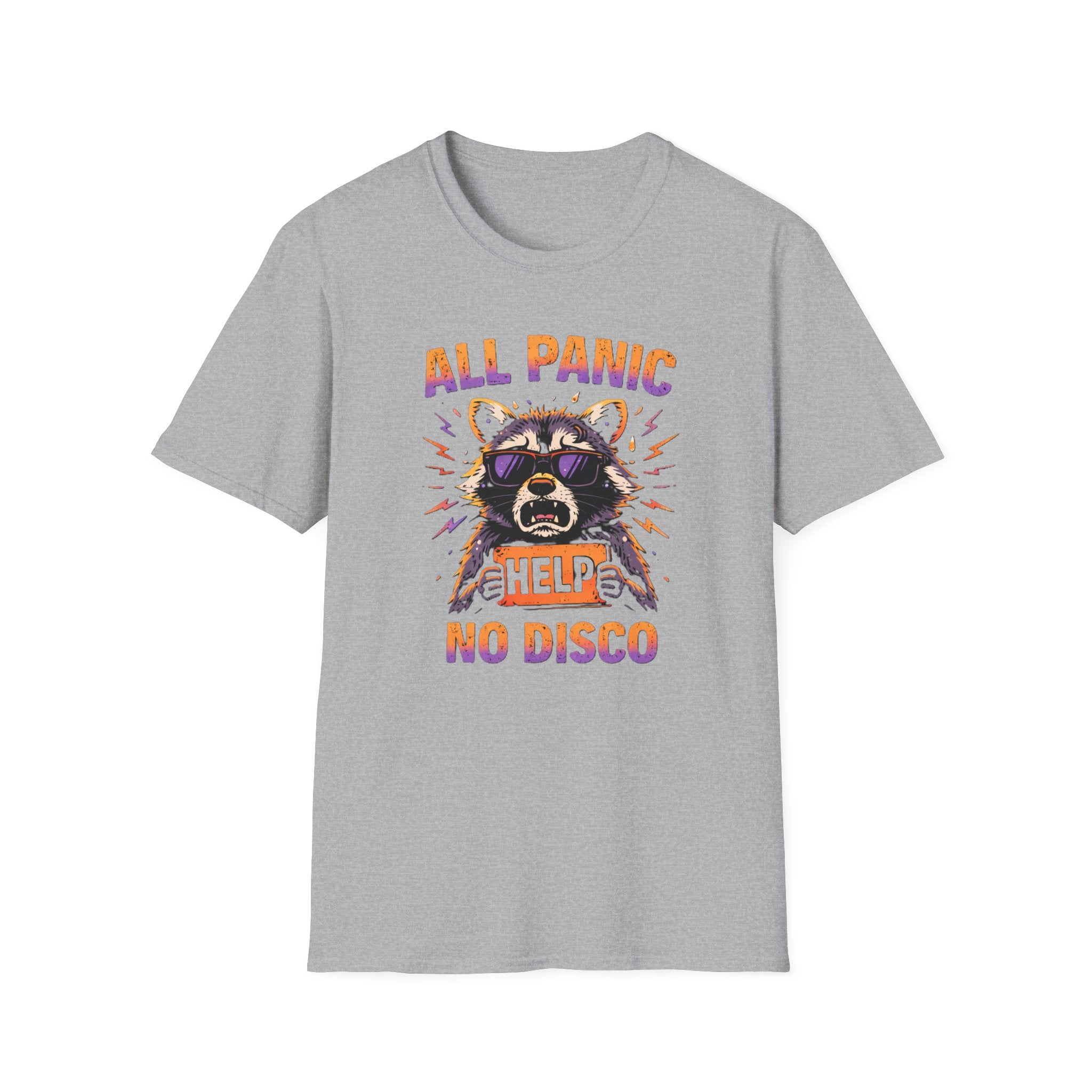 "All Panic, No Disco" Raccoon T-Shirt