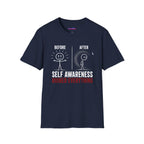 "Self-Awareness Ruined Everything" Before and After T-Shirt