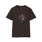 Entangled Heart T-Shirt — X-Ray Anatomical Heart Graphic Tee