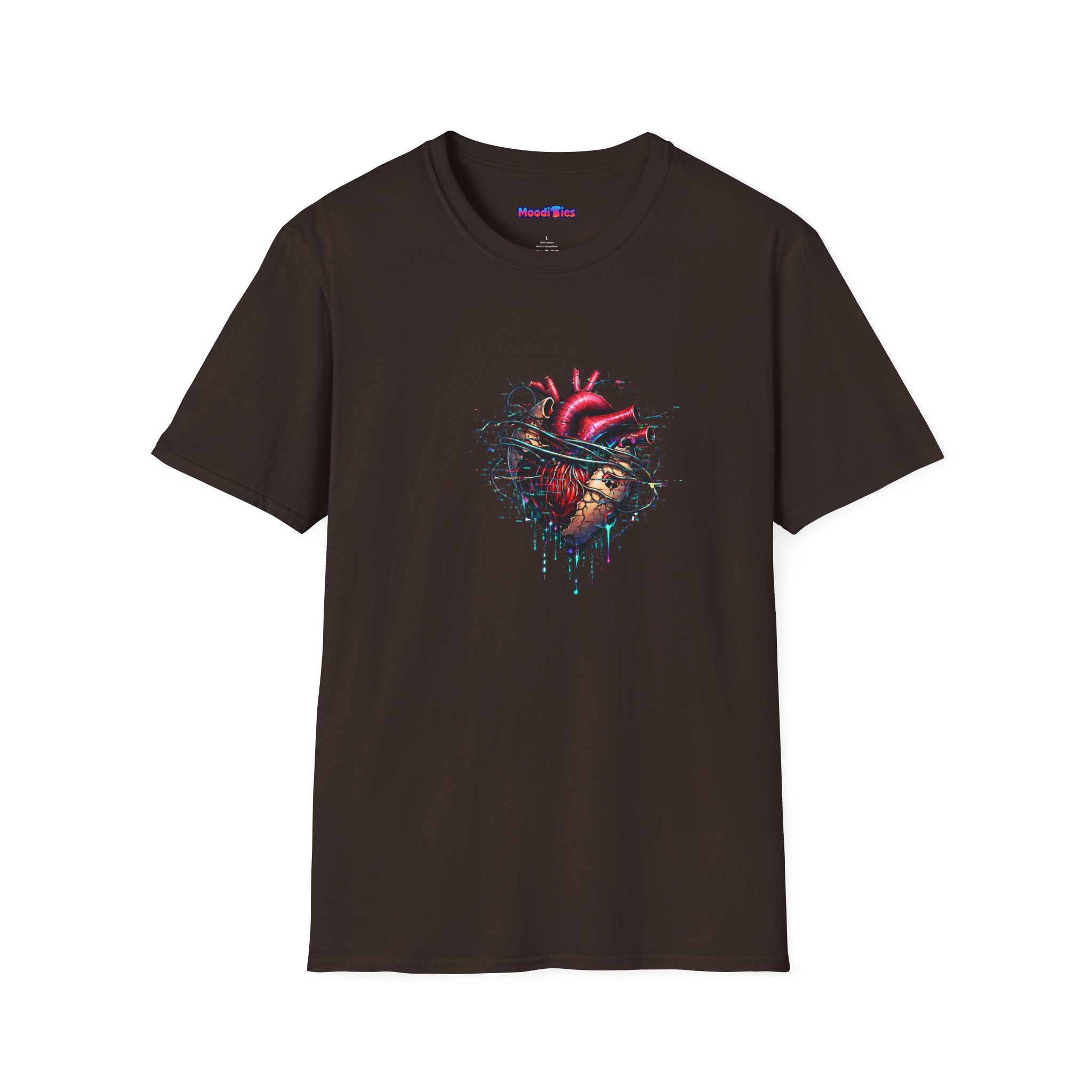 Entangled Heart T-Shirt — X-Ray Anatomical Heart Graphic Tee