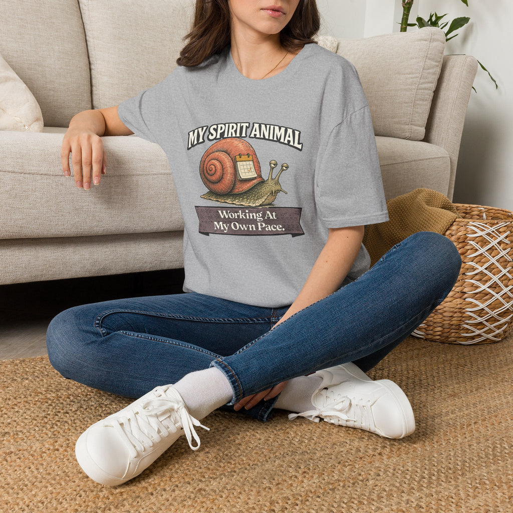 "My Spirit Animal: Snail (Working At My Own Pace)" T-Shirt