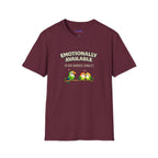 "Emotionally Available (For Birds Only)" Parrot and Love Birds T-Shirt