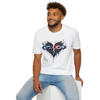 Dripping Infinity Heart Graphic T-Shirt