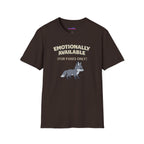 "Emotionally Available (For Foxes Only)" Cute Fox T‑Shirt