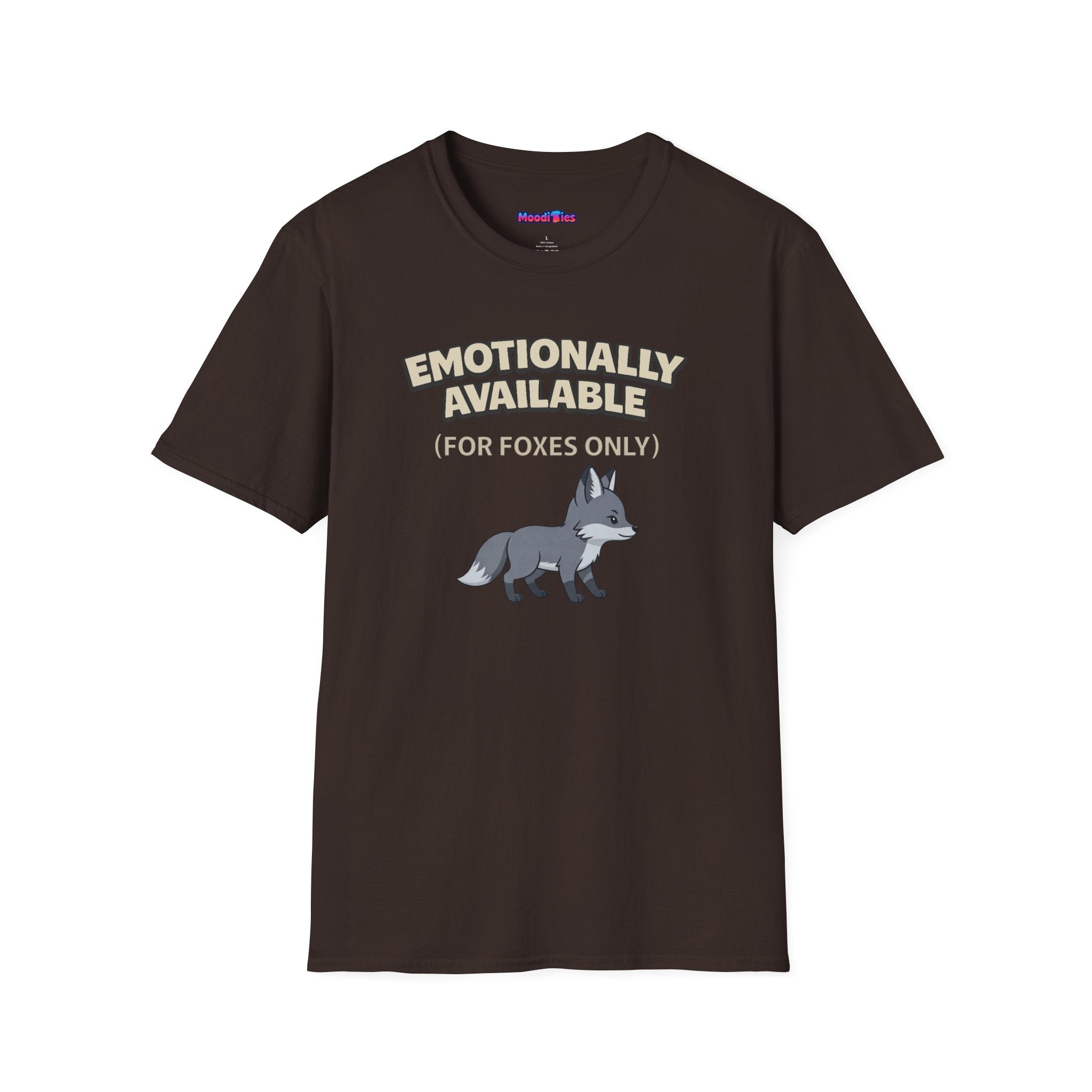 "Emotionally Available (For Foxes Only)" Cute Fox T‑Shirt