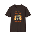 "I’m Fine This Is Fine We're All Fine" Fried Owl T-Shirt