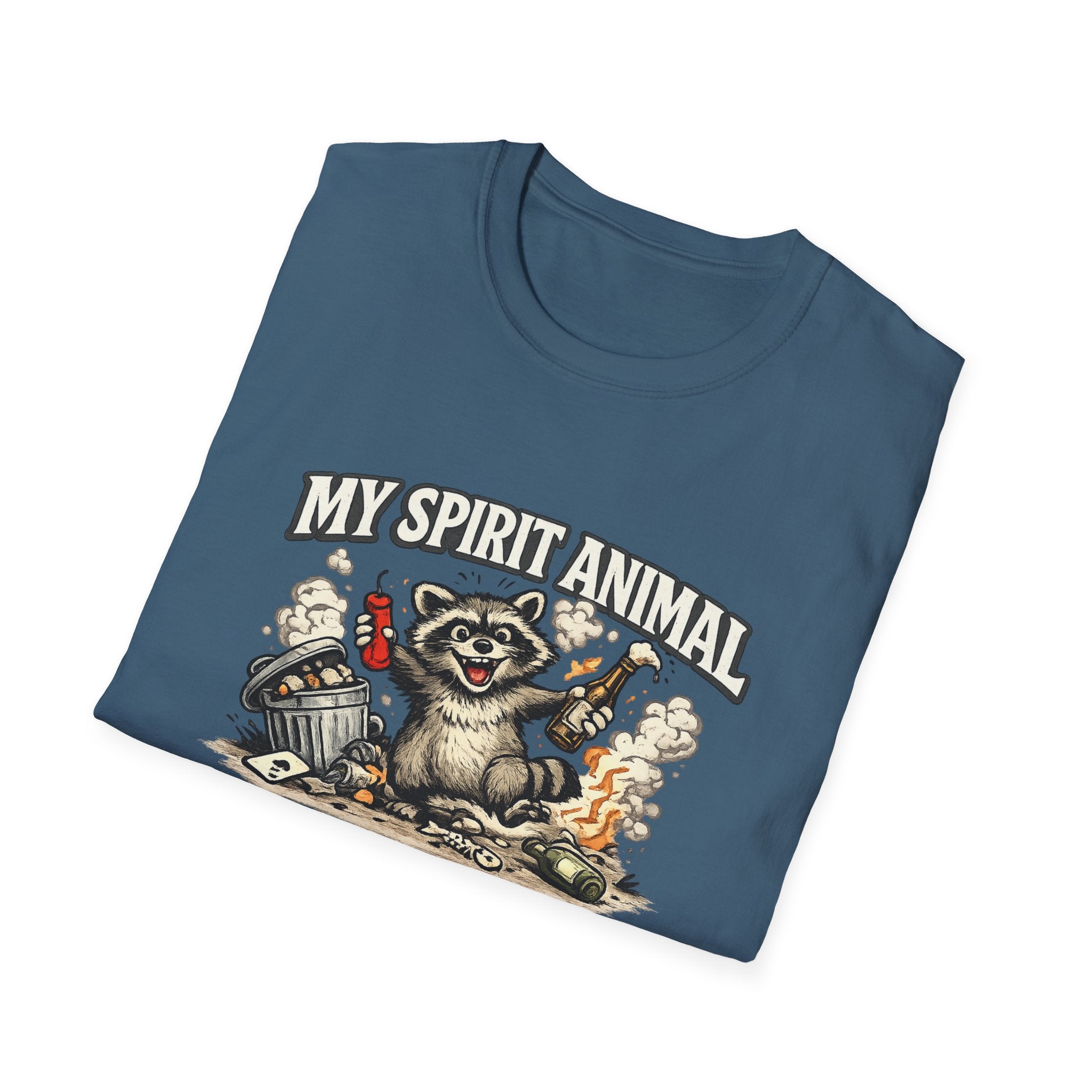 "My Spirit Animal: Raccoon (Making Questionable Decisions)" T-Shirt