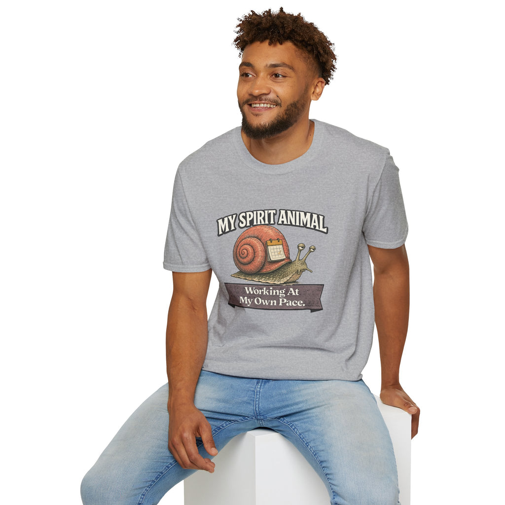 "My Spirit Animal: Snail (Working At My Own Pace)" T-Shirt