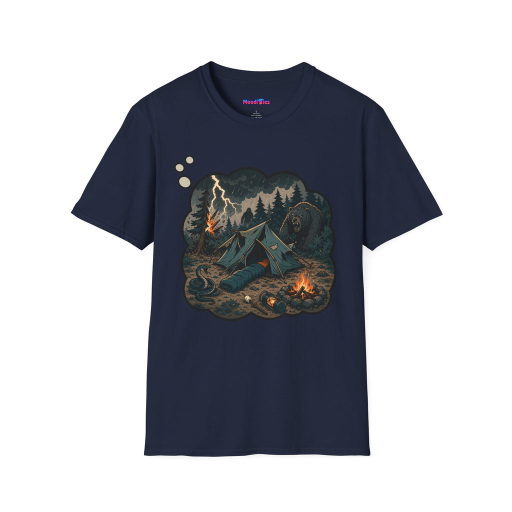 Camping Anxiety Thought Bubble T-Shirt