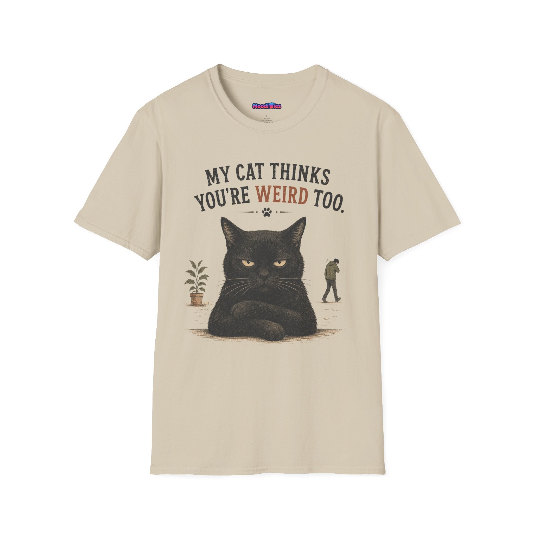 "My Cat Thinks You're Weird Too." Grumpy Cat T-Shirt