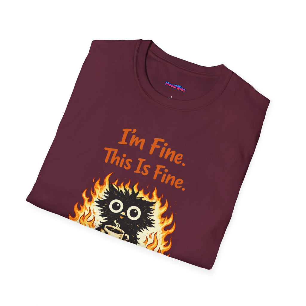 "I’m Fine. This Is Fine." Fried Owl T-Shirt