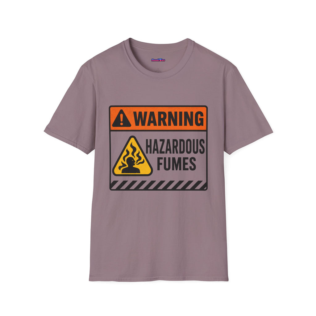 "Warning: Hazardous Fumes" Warning Sign T-Shirt