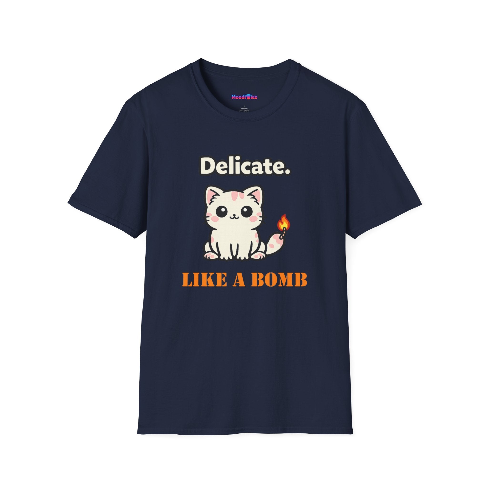 "Delicate. Like a Bomb." Cat T-Shirt