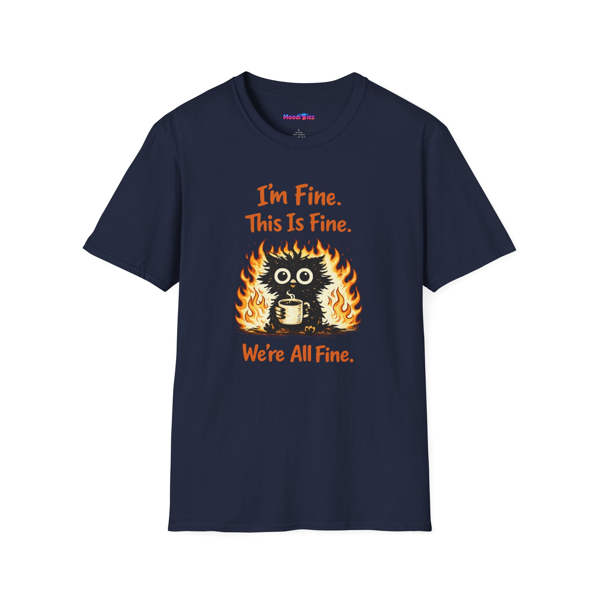 "I’m Fine This Is Fine We're All Fine" Fried Owl T-Shirt