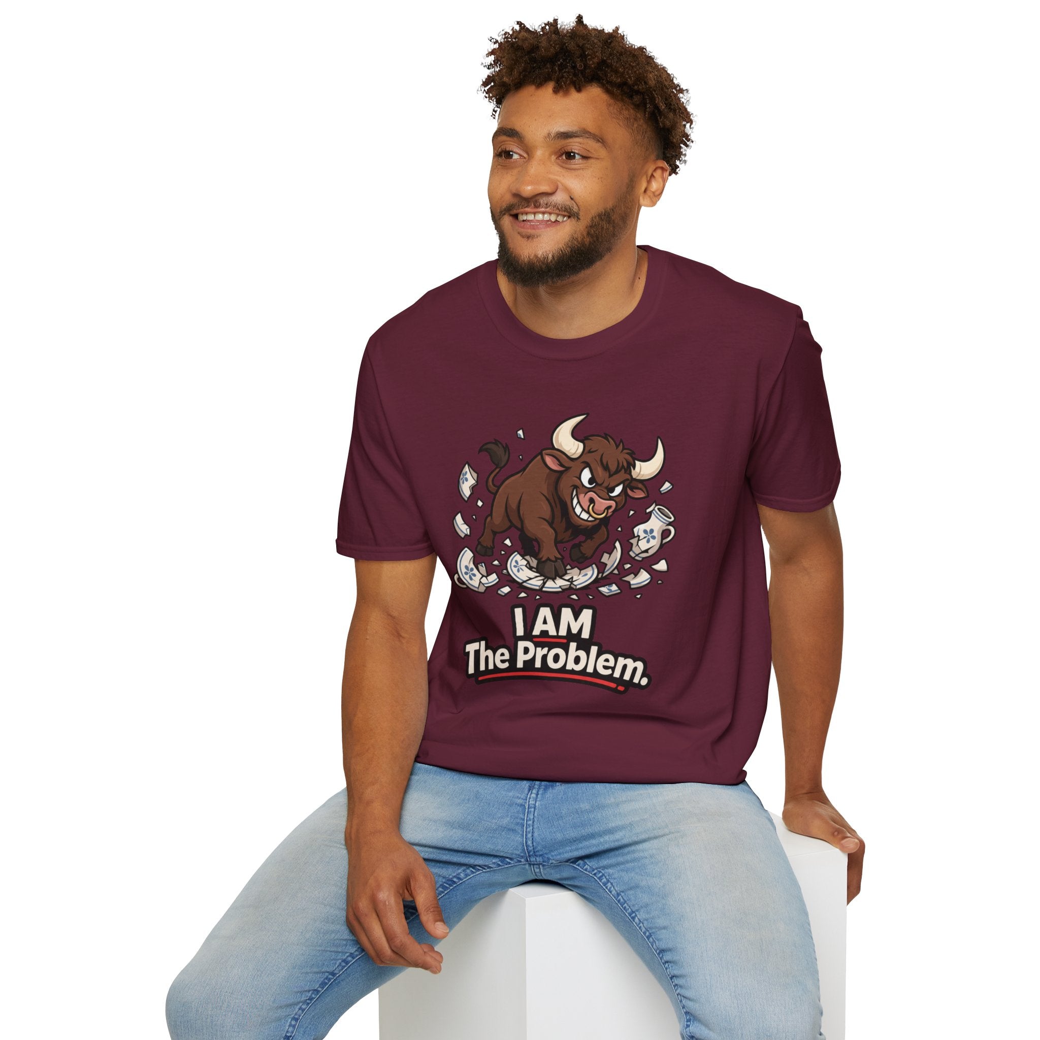 "I AM The Problem" Bull in China Shop T-Shirt
