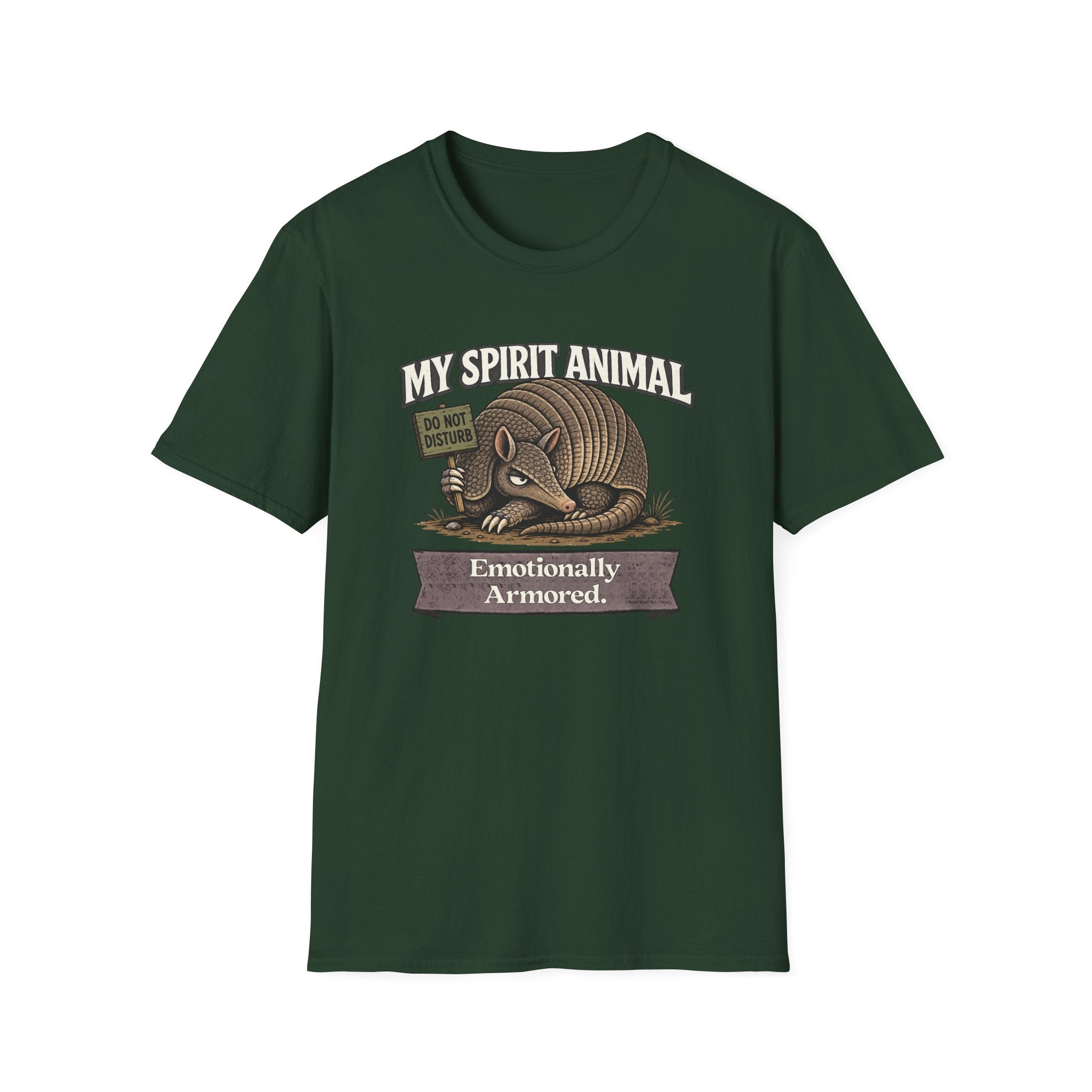 "My Spirit Animal: Armadillo (Emotionally Armored)" T-Shirt