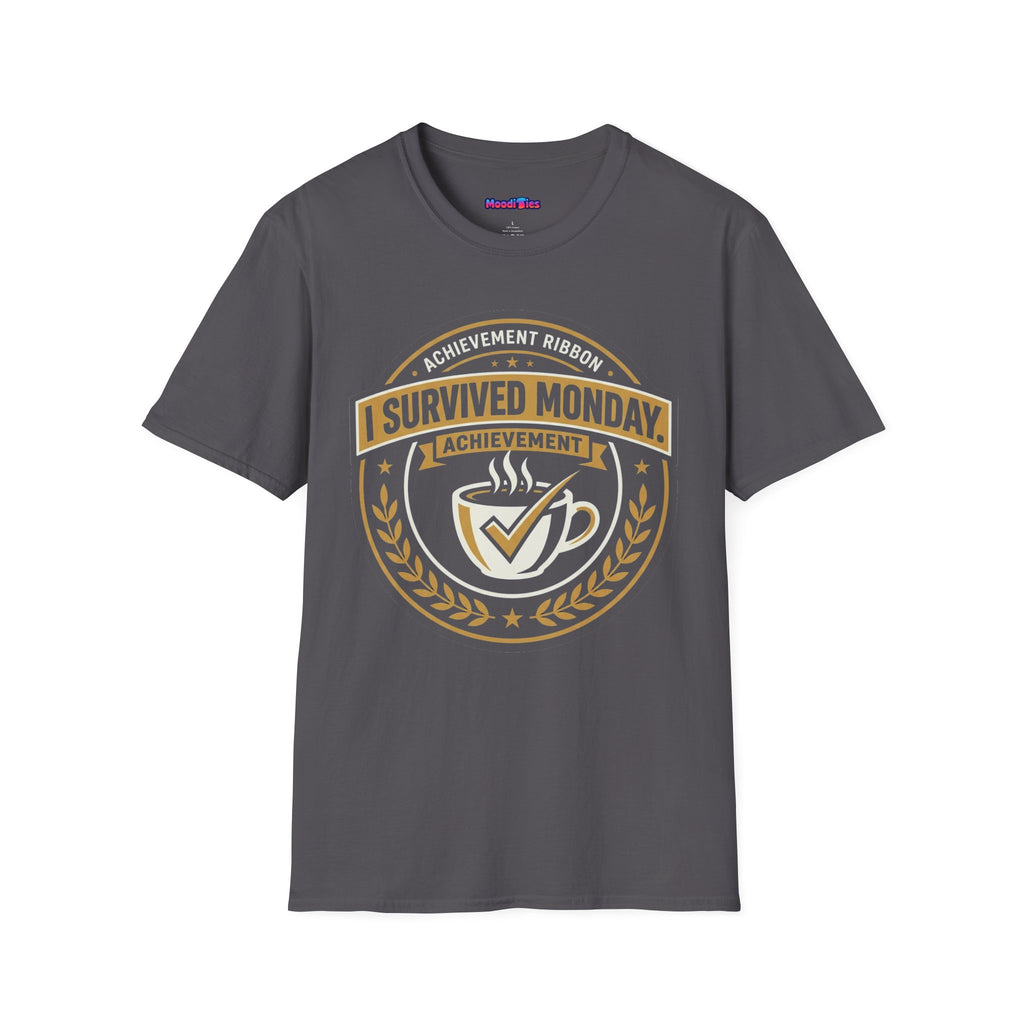 "I Survived Monday" Achievement Ribbon T-Shirt