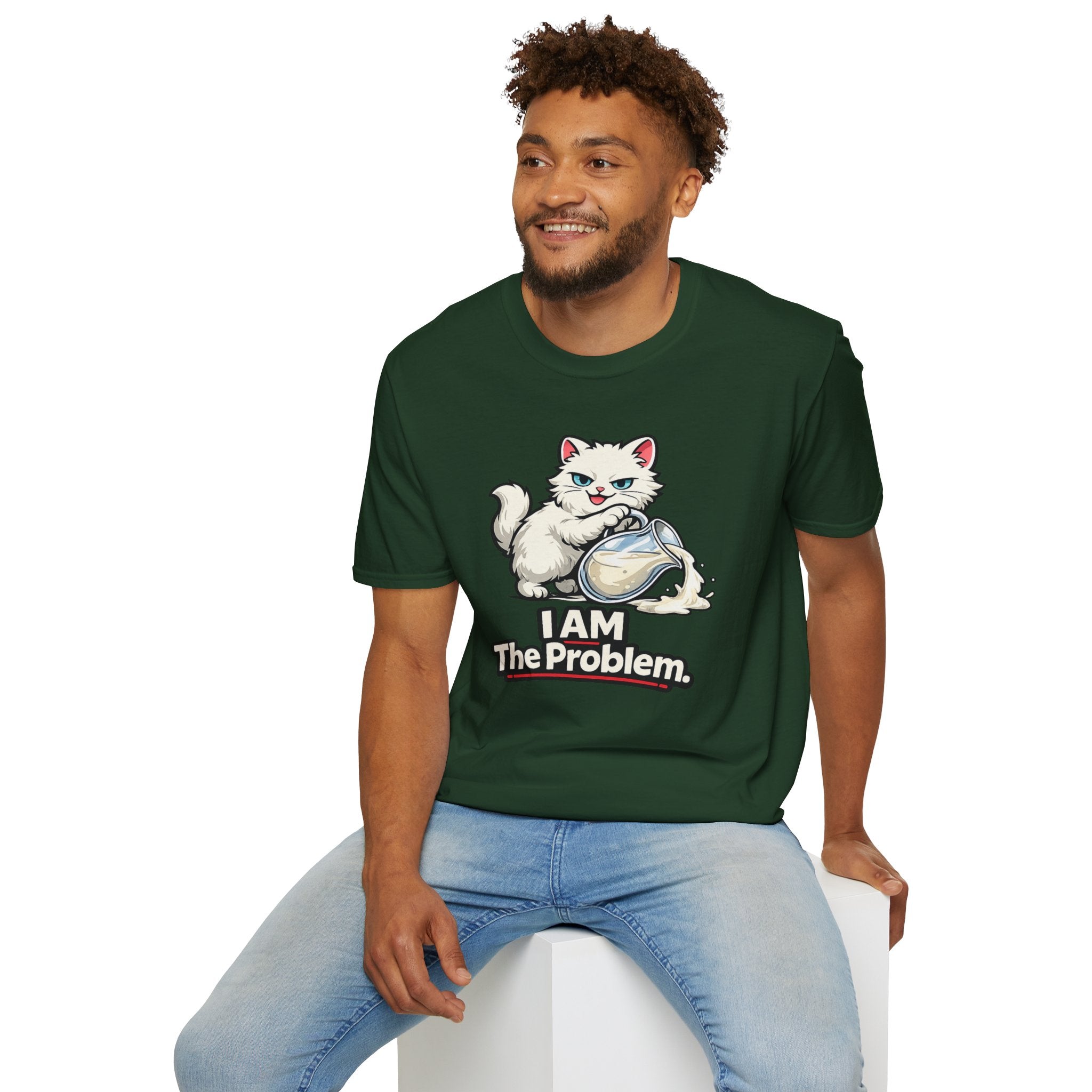 "I AM The Problem" Cat That Got the Cream T-Shirt